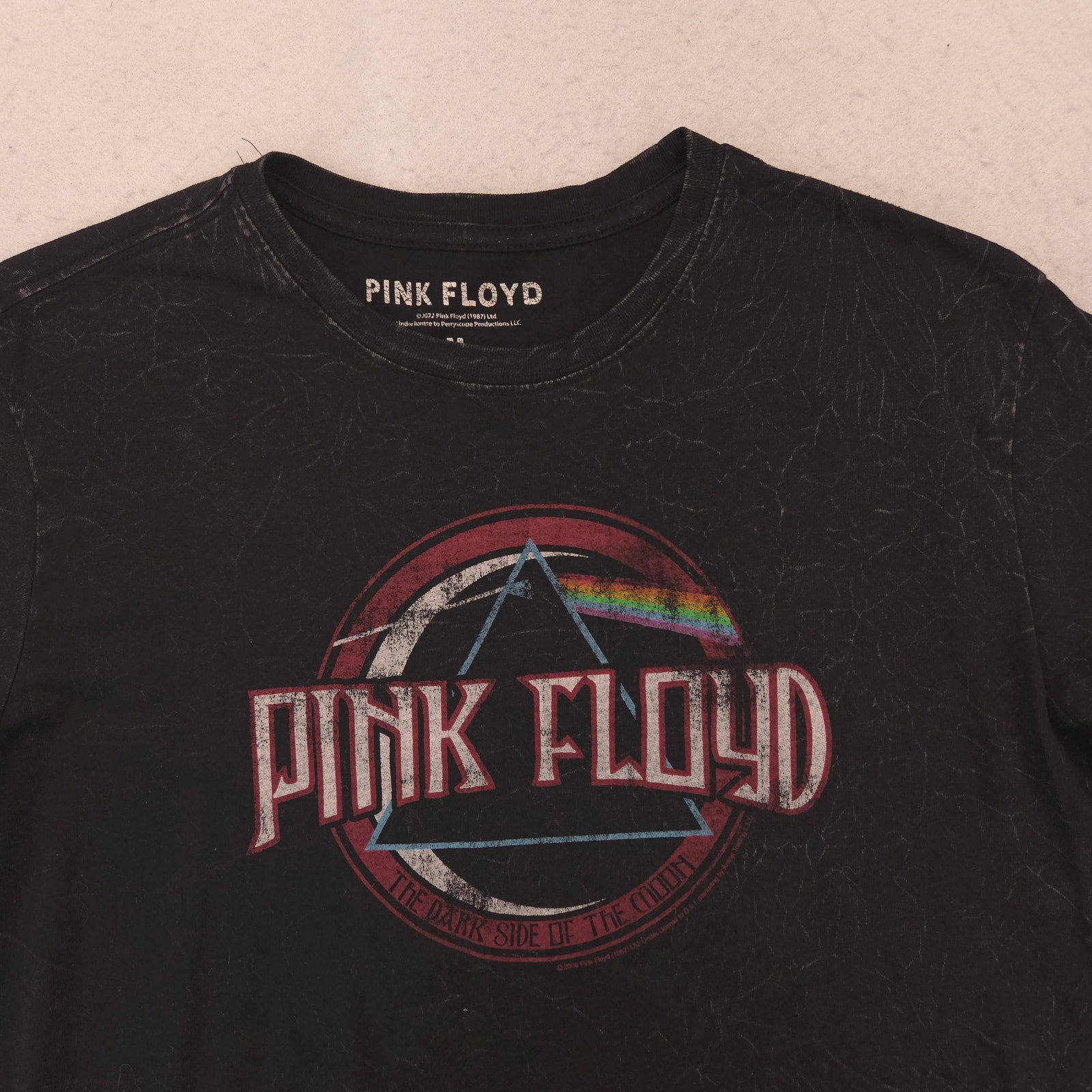 Pink Floyd Band Graphic Casual Crew Neck T Shirt Mens Size Medium M Black